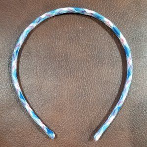 Red White and Blue Plaid Headband Hairband